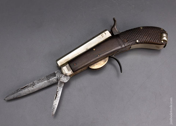 Incredible UNWIN & RODGERS PATENT 25 Caliber Knife and Pistol - EXCELSIOR 95952