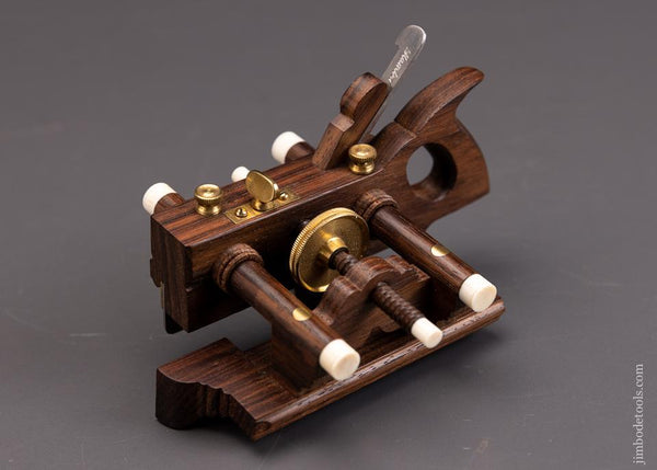 MINIATURE Rosewood SANDUSKY Center Wheel Plow Plane by PAUL HAMLER - EXCELSIOR 95978