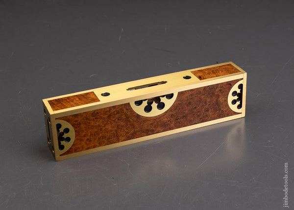 Stunning Amboyna Burl STRATTON Level by BARRY WEAVER - EXCELSIOR 95994