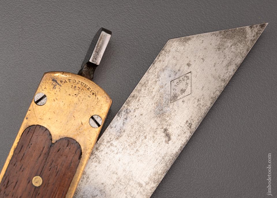 Magnificent ROBINSON PAT. ST. JOHNSBURY TOOL CO. Rosewood Bevel - EXCELSIOR 96469