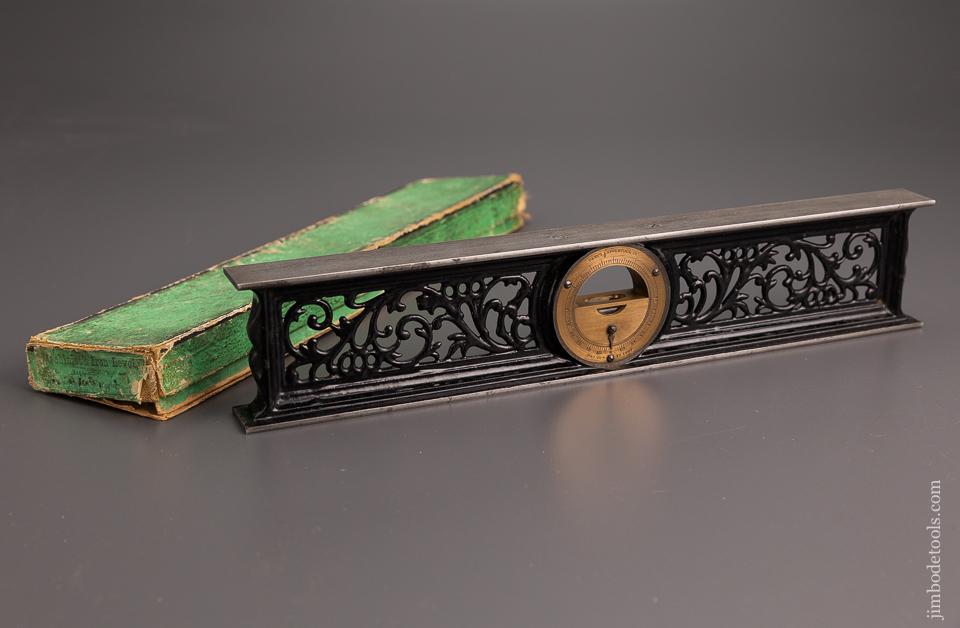 Unheard of DAVIS No. 2 Iron Filigree Inclinometer Mint in Box - EXCELSIOR 96707