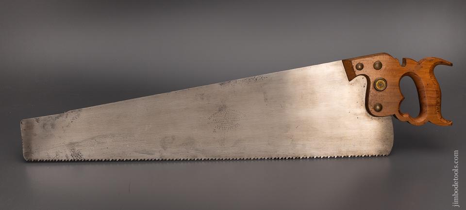 Fabulous DISSTON No. 9 London Spring Rip Hand Saw - EXCELSIOR 97420