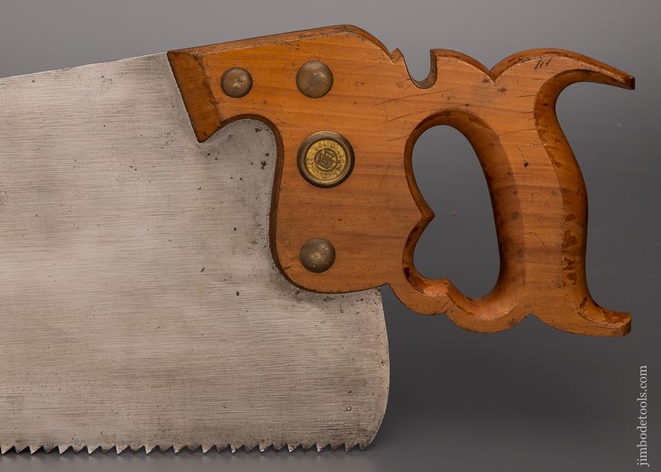 Fabulous DISSTON No. 9 London Spring Rip Hand Saw - EXCELSIOR 97420