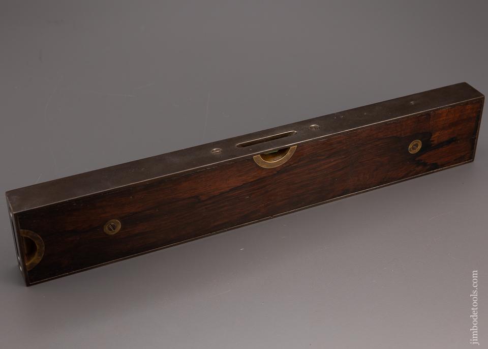 Rare and Fine STANLEY No. 49 Iron Bound Level with Rosewood Infill - EXCELSIOR 97653