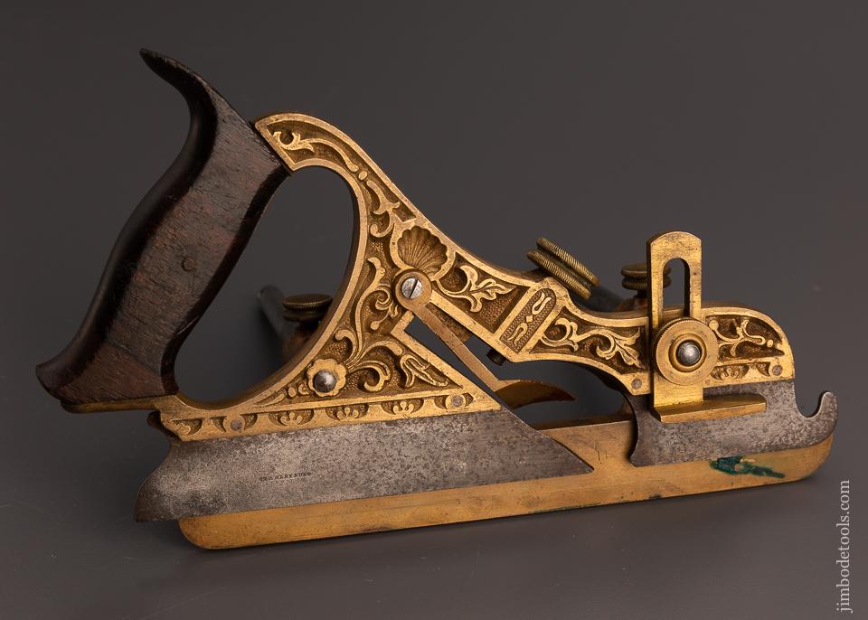 Rare and Fine STANLEY MILLER’S PATENT No. 44 Plow Plane in Gunmetal - EXCELSIOR 97663