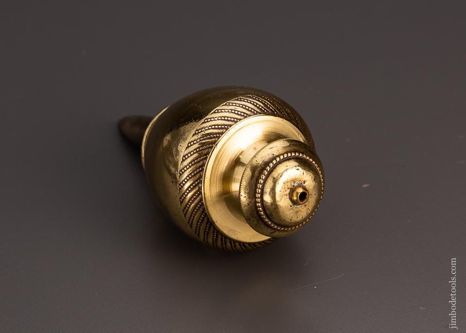 Stunning Profusely Knurled Brass Plumb Bob - EXCELSIOR 97748