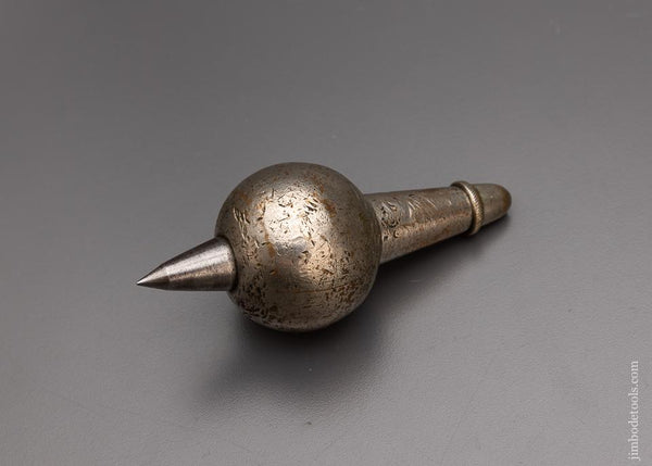 Fine Nickel Plated Brass Millwright’s Plumb Bob 5 Inch - EXCELSIOR 97838