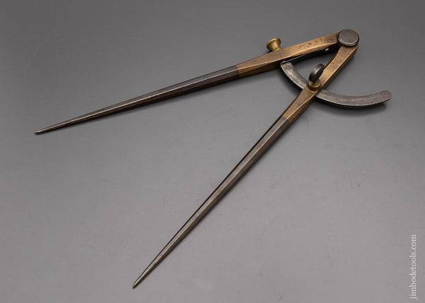 Remarkable Brass & Steel 14 Inch Dividers - EXCELSIOR 97939
