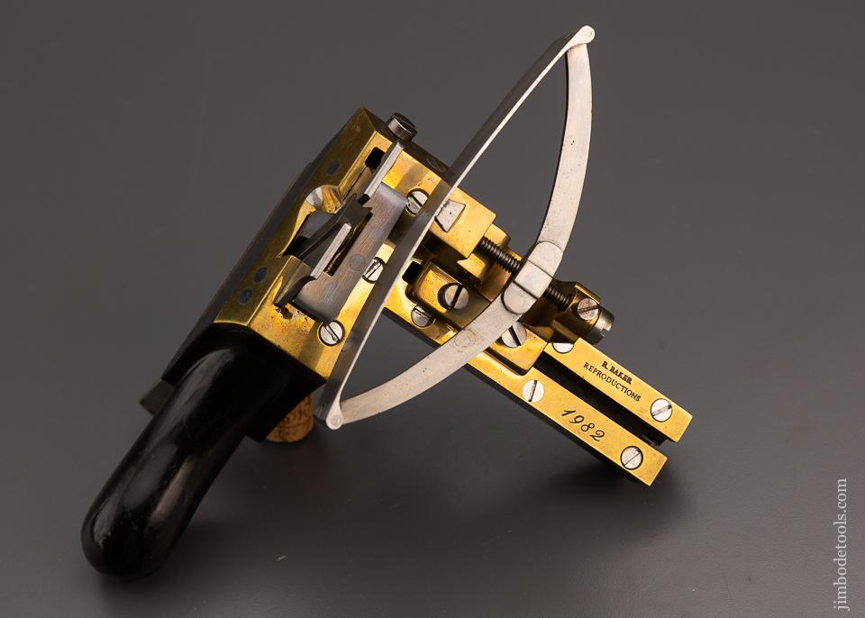 Spectacular Falconer Plow Plane in Ebony by ROB’T. BAKER -  EXCELSIOR 98156