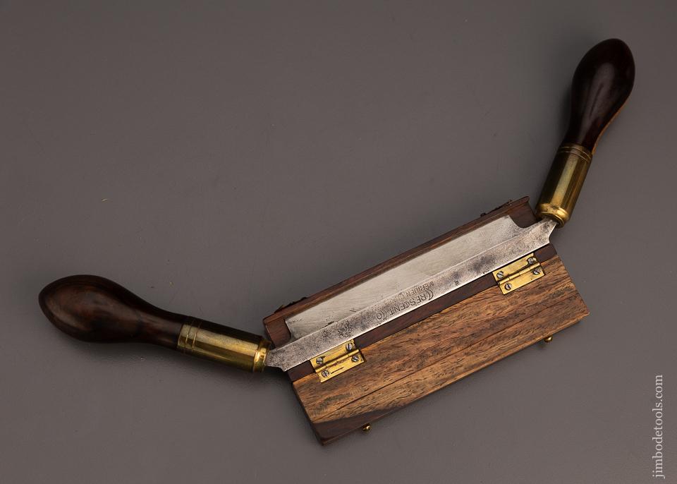 Spectacular Rosewood Trimmed 4 Inch Drawknife by CRESCENT MERIDEN, CT. - EXCELSIOR 98244