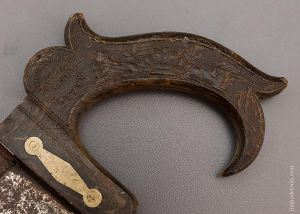 Gorgeous Surgeon’s Saw with Buffalo Horn Handle by W.&H. HUTCHINSON SHEFFIELD - EXCELSIOR 98304