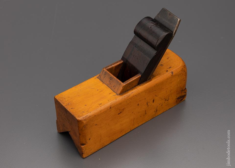 Amazing Solid Boxwood Sliding Boxwood Chamfer PLANE with Rosewood Wedge - EXCELSIOR 98313
