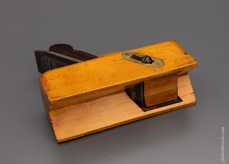 Amazing Solid Boxwood Sliding Boxwood Chamfer PLANE with Rosewood Wedge - EXCELSIOR 98313