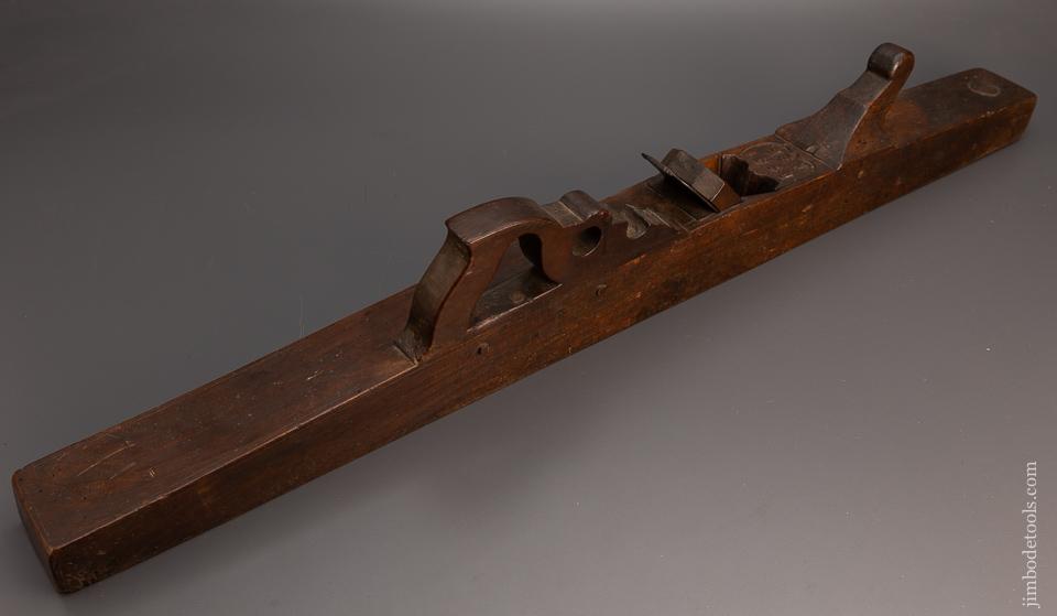 Fabulous Carved & DATED 1851 - 38 inch Jointer Plane - EXCELSIOR 98526
