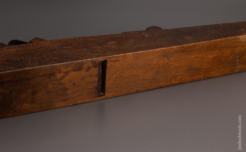 Fabulous Carved & DATED 1851 - 38 inch Jointer Plane - EXCELSIOR 98526
