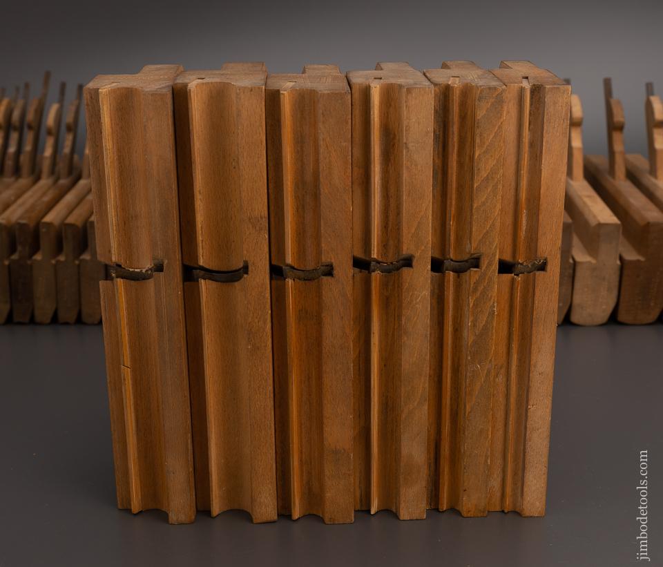 Super Crisp Set of 41 Wooden Moulding Planes by W. GREENSLADE BRISTOL - EXCELSIOR 98855