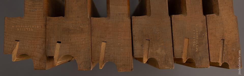 Super Crisp Set of 41 Wooden Moulding Planes by W. GREENSLADE BRISTOL - EXCELSIOR 98855