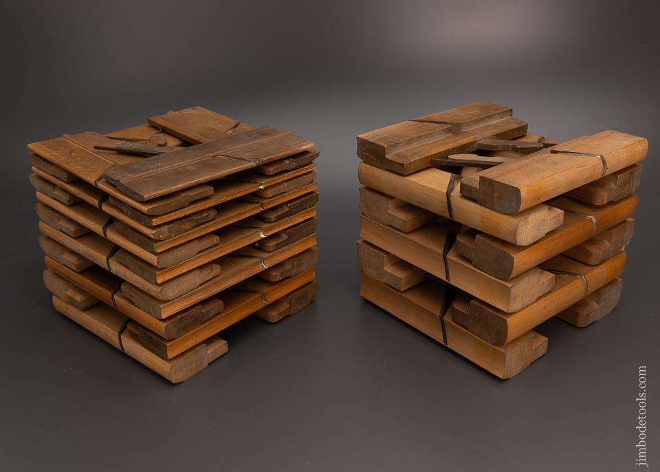 Super Crisp Set of 41 Wooden Moulding Planes by W. GREENSLADE BRISTOL - EXCELSIOR 98855