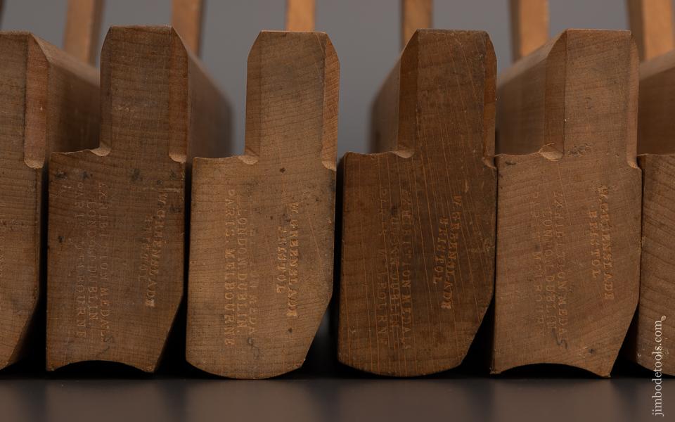 Super Crisp Set of 41 Wooden Moulding Planes by W. GREENSLADE BRISTOL - EXCELSIOR 98855