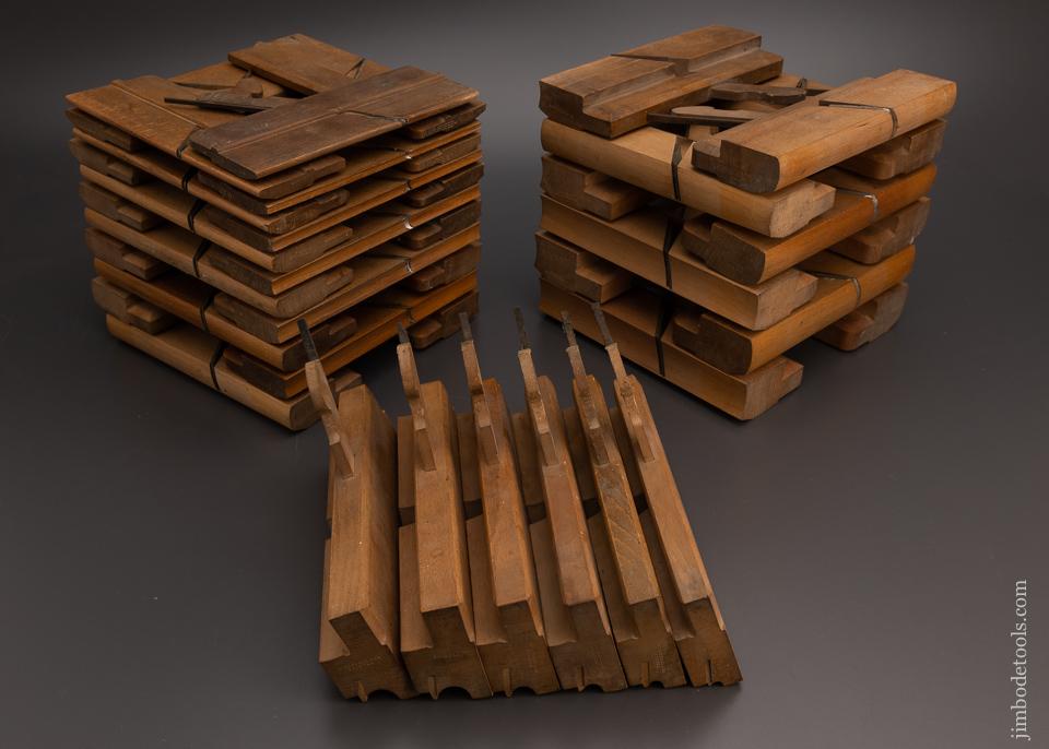 Super Crisp Set of 41 Wooden Moulding Planes by W. GREENSLADE BRISTOL - EXCELSIOR 98855