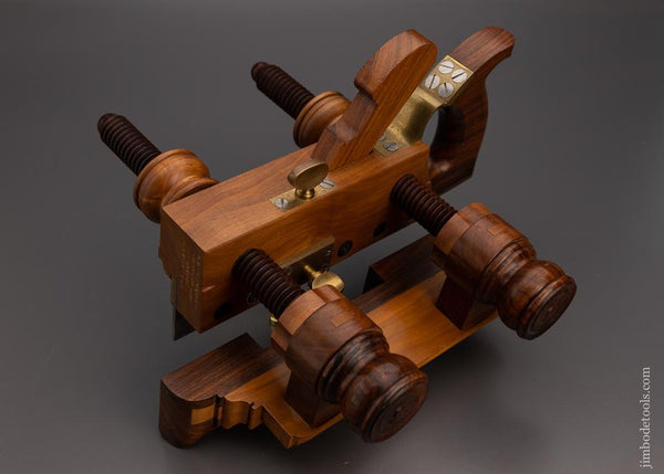 Gorgeous E.W. CARPENTER Plow Plane in Applewood & Rosewood by JIM LEAMY - EXCELSIOR 98926