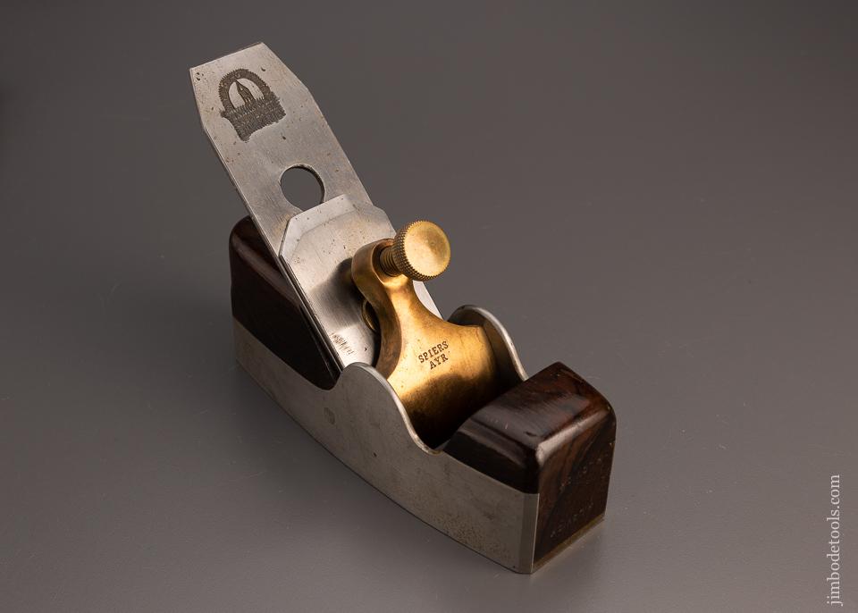 Mint! Phenomenal! SPIERS Dovetailed Steel and Rosewood Smooth Plane - EXCELSIOR 99268