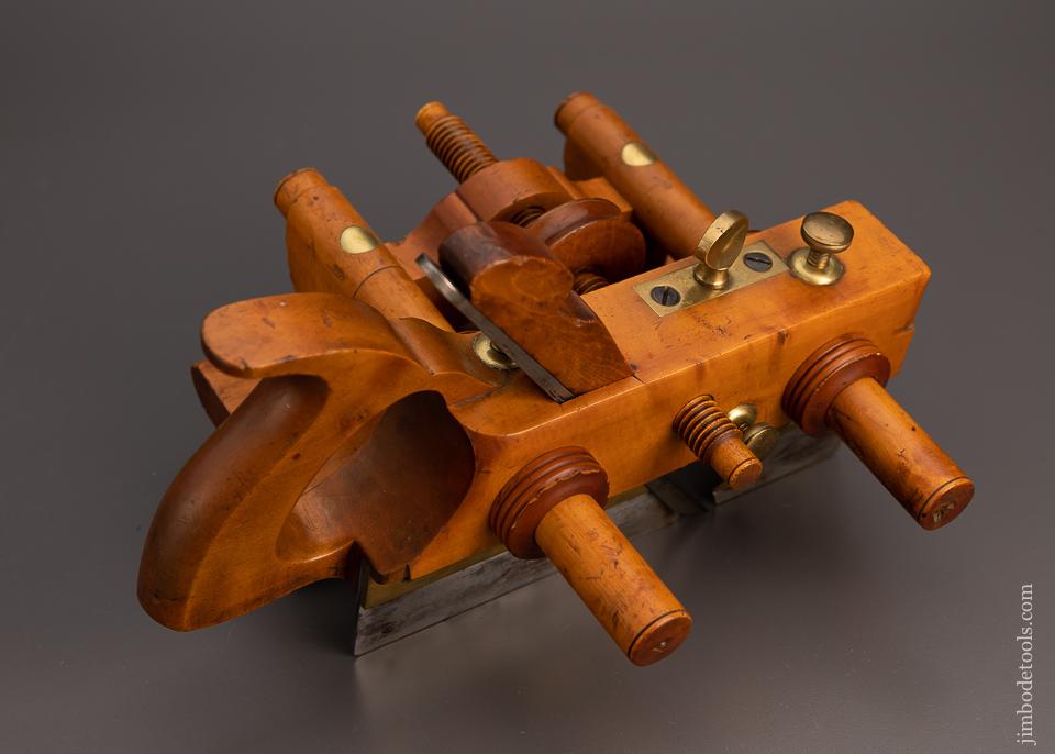 Gorgeous and Fine OHIO TOOL CO. No. 110 Boxwood Center Wheel Plow Plane - EXCELSIOR 99790